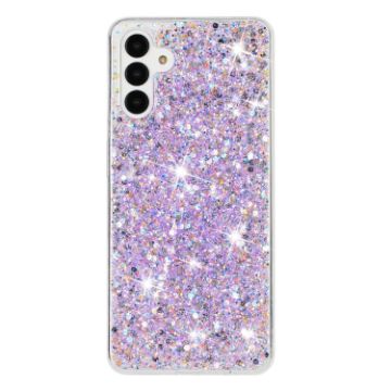 Samsung Galaxy A04S/A13 5G Glitter TPU Phone Case - Purple - 1