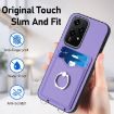 For Honor 200 Lite Global R20 Crossbody Rope Ring Card Holder Phone Case Purple - 5