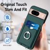 Google Pixel 8a R20 Crossbody Rope Ring Card Holder Phone Case Green - 5