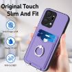 For Honor X7a/Play7T R20 Crossbody Rope Ring Card Holder Phone Case Purple - 5