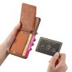 Vivo X100 Pro 5G Carbon Fiber Wallet Stand Case - Brown - 4