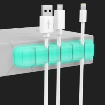 AhaStyle PT125-S Cable Clip Holder - Luminous Green - 1