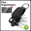 Samsung Galaxy SmartTag2 Tracker Case Keychain with Key Ring - Starlight - 4