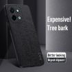 Vivo Y28 4G Tree Bark Leather Phone Case - Black - 3