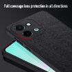 Vivo Y28 4G Tree Bark Leather Phone Case - Black - 6