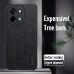 Grey Tree Bark Leather Shockproof Phone Case for vivo Y28 4G - 2