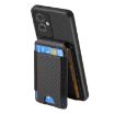 OPPO A53/A53S Carbon Fiber Wallet Stand Phone Case - Black - 3