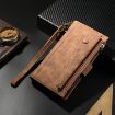 Motorola Moto G85 Retro Frosted Leather Phone Case - Brown - 2
