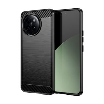 Xiaomi Civi 4 Pro Carbon Fiber TPU Phone Case - Black - 1