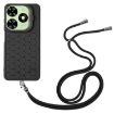 Tecno Pop 8 Honeycomb Radiating Holder TPU Phone Case - Black - 3