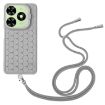 Tecno Spark Go 2024 Honeycomb Radiating Holder TPU Phone Case - Grey - 3