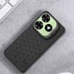 Tecno Spark 20 Honeycomb Radiating Holder TPU Phone Case with Lanyard - Black - 2