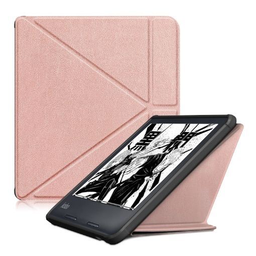 Rose Gold Kobo Libra Colour 2024 TPU Leather Tablet Case - 1