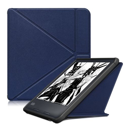 Kobo Libra Colour 2024 Dark Blue TPU Leather Tablet Case - 1