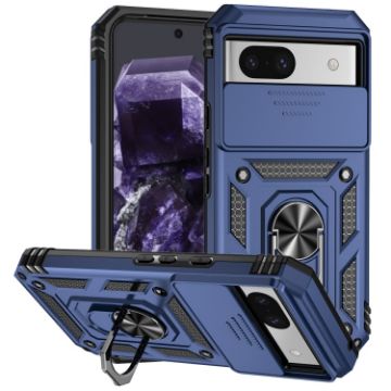 Blue Sliding Camshield Holder Case for Google Pixel 8a - 1