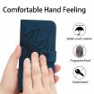 T-Mobile REVVL 7 5G Sun Flower Leather Flip Case - Inky Blue - 4