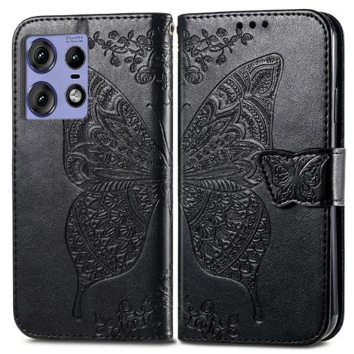 Motorola Moto Edge 50 Fusion Leather Phone Case - Black - 1