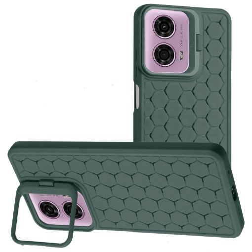 Motorola Moto G24/G04 Green TPU Phone Case - Radiating Lens Holder - 1