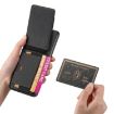 Realme C21 Carbon Fiber Wallet Stand Phone Case - Black - 4