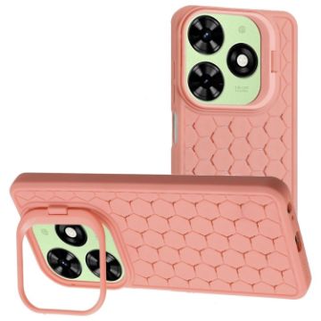 Tecno Pop 8 Pink TPU Phone Case - Radiating Lens Holder - 1