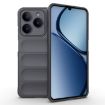 Realme C61 4G Global TPU Flannel Phone Case - Dark Grey - 1
