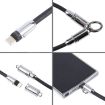 USB-C to Type-C Data Cable Phone Lanyard, 30cm - Light Purple - 2
