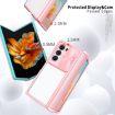 Samsung Galaxy Z Fold6 5G Transparent Tempered Glass Case (Pink Cyan) - 5