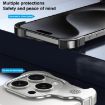 iPhone 13 Aromatherapy Alloy Frameless Phone Case - Silver - 5