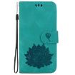 Green Lotus Embossed Leather Case for Nokia G10/G20 - 2