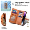 Motorola Moto E14 ESEBLE Star Series Lanyard Zipper Wallet RFID Leather Case - 4
