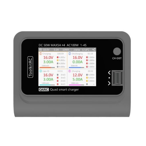 ToolkitRC Q4AC Li-Po Battery Balance Charger (US Plug) - 1