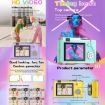 2.4 inch Dual-lens 4K HD CCD Camera Retro Kids Camera (Purple) - 6
