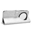 Oukitel C37 Silver Leather Phone Case - Honeycomb Dot Texture - 5