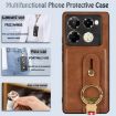 Infinix Note 40 Pro 5G X6851 Leather Back Phone Case - Brown - 3
