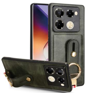 Infinix Note 40 Pro+ 5G X6851B Green Leather Back Phone Case - 1