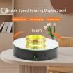 15cm Spinning Display Stand with Gradient Color Lights for Glass Art - 5