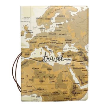 3D Map Passport Cover Travel Abroad Pass Ticket Holder - 1