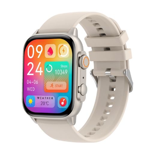 LEMFO HK95 1.952" BT5.0 Sport Smart Watch - Silver - 1