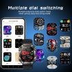 LEMFO KR80 2.0" Sport Smart Watch - Black - 6