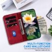 Samsung Galaxy S20 FE 4G/5G Lotus Embossed Leather Phone Case - Red - 4