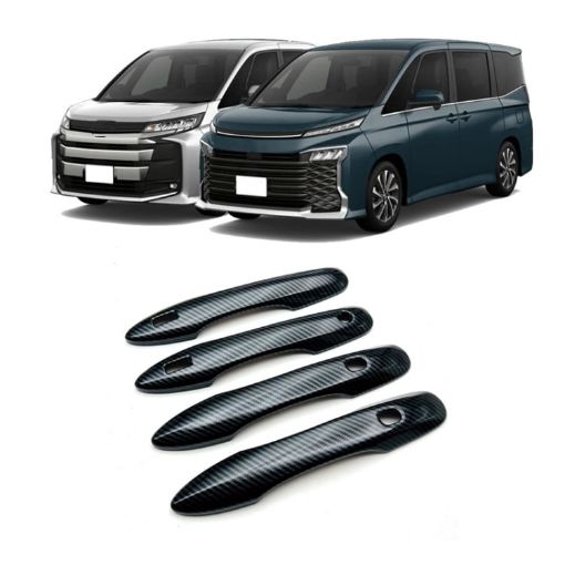 2022 Toyota Noah/Voxy 90 Series RHD Door Handle Cover Patch - Carbon Fiber - 1