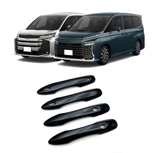 2022 Toyota Noah/Voxy 90 Series RHD Door Handle Protection Cover - Piano Black - 1