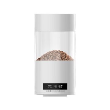 Automatic Fish Feeder USB Direct Plug/Battery Dual-Use Timing Dosing (White) - 1