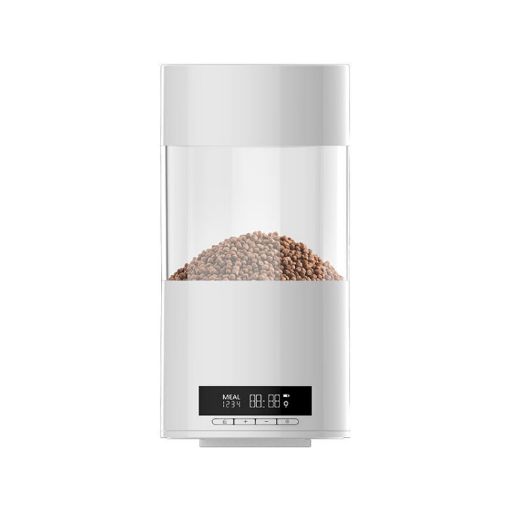 Automatic Fish Feeder USB Direct Plug/Battery Dual-Use Timing Dosing (White) - 1