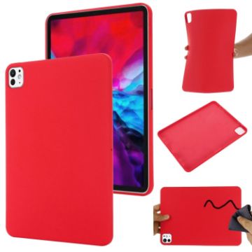 Red iPad Pro 13 2024 Liquid Silicone Shockproof Tablet Case - 1