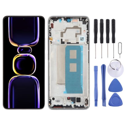 Xiaomi Redmi K60 OLED LCD Screen Digitizer Assembly (Silver) - 1