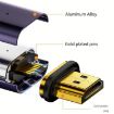 Type-C Female to HDMI 2.0 Male Converter Adapter 4K 60Hz HD Magnetic Plug - 4