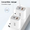PD30W USB-C/Type-C + 8 Pin + USB Charger with Cable (UK Plug) - 6