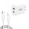 PD30W USB-C/Type-C + 8 Pin + USB Charger with Cable - 1