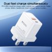 Yesido YC80 PD20W Dual Port Type-C GaN Charger, UK Plug - 2